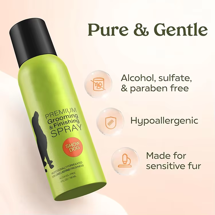 Custom Dog Perfume Spray Long Lasting Scent for Grooming Hypoallergenic Alcohol-Free Detangling Pet Cologne Spray for Dogs