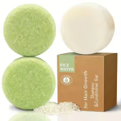 Private Label Rice Water Shampoo Rice Protein Conditioner Bar for Hair Growth, Repair Damage, Prevent Split Ends & Boosts Shine