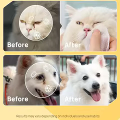 OEM Eyes Wipes Pads for Dogs Cats Coconut Oil Pet Cleaning Grooming Deodorizing Wipes Wash Cleaner for Eyes Tear Stain Remover