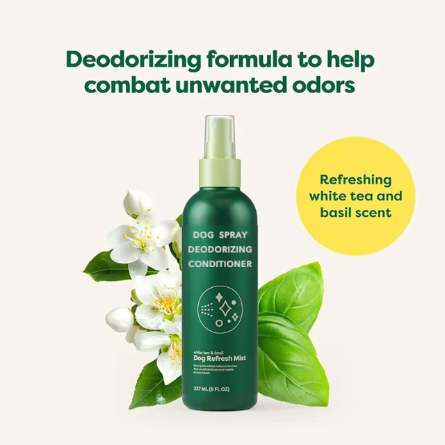 GMP Factory Custom Dog Deodorizing Spray Natural Conditioning & Odor-Eliminating Perfume Spray No Rinse Detangler Spray for Dog