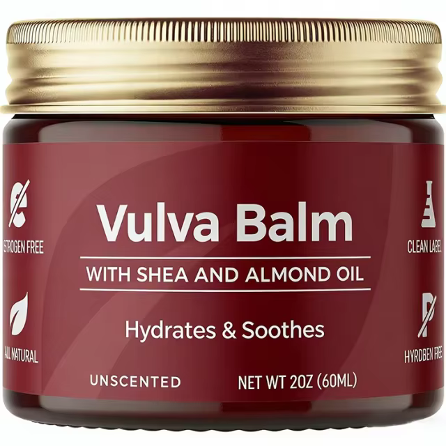 GMP Custom Natural Intimate Feminine Care Vulva Balm Butter, Itching Dryness Irritation Menopause Support, Vaginal Moisturizer