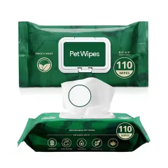 Custom Dog Wipes Hypoallergenic Cleaning and Hydrating Pet Wipes for Dogs and Cats Gentle Grooming for Dog's Paws Body and Butt