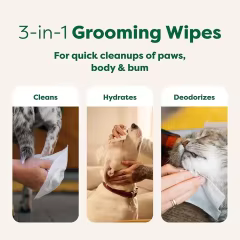 Private Label Premium Eco Organic Pet Wipes for Dogs Cats Natural Cleaning Deodorizing and Hydrating Grooming Dog Wipes
