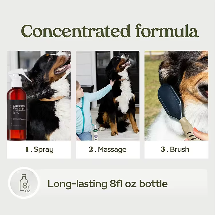 OEM Dog Grooming&Finishing Spray Long Lasting Vanilla Hypoallergenic Pet Cologne Help Smooth Coat& Reduce Tangles for Dogs