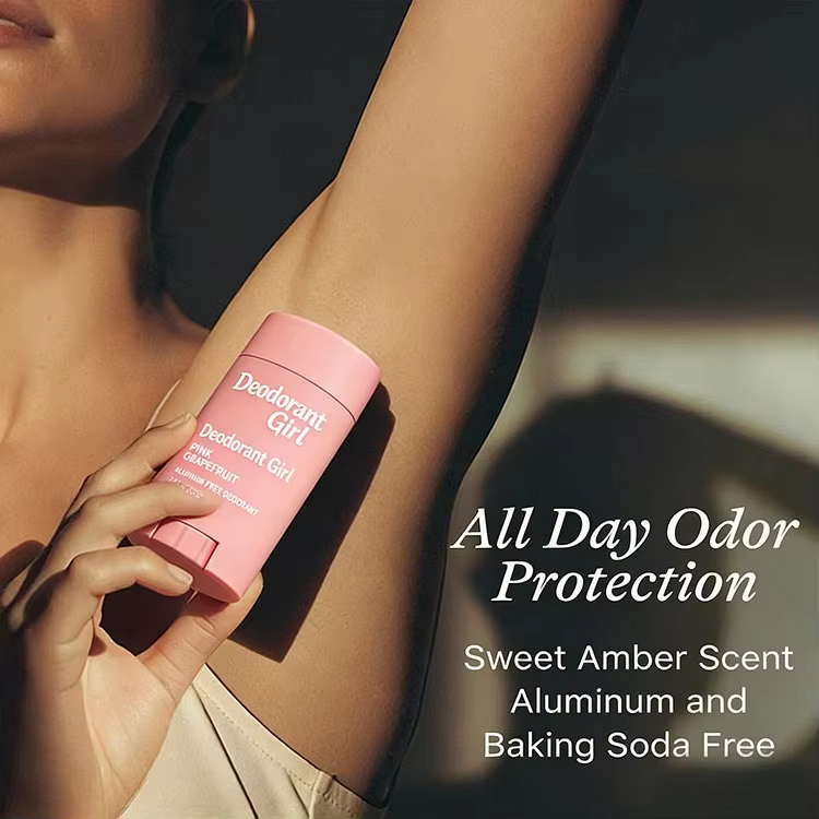 OEM Aluminum-Free Baking Soda-Free Deodorant for Girl Women Long-Lasting Odor Protection Natural Antiperspirant with Magnesium