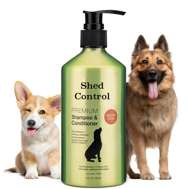 Custom Manufacturing Private Label Dog Deshedding Shampoo Deep Cleansing PH-Balanced Alcohol-free Shampoo Conditioner for Dogs