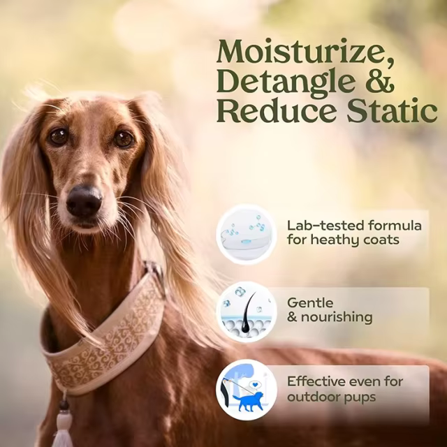 OEM Dog Grooming&Finishing Spray Long Lasting Vanilla Hypoallergenic Pet Cologne Help Smooth Coat& Reduce Tangles for Dogs