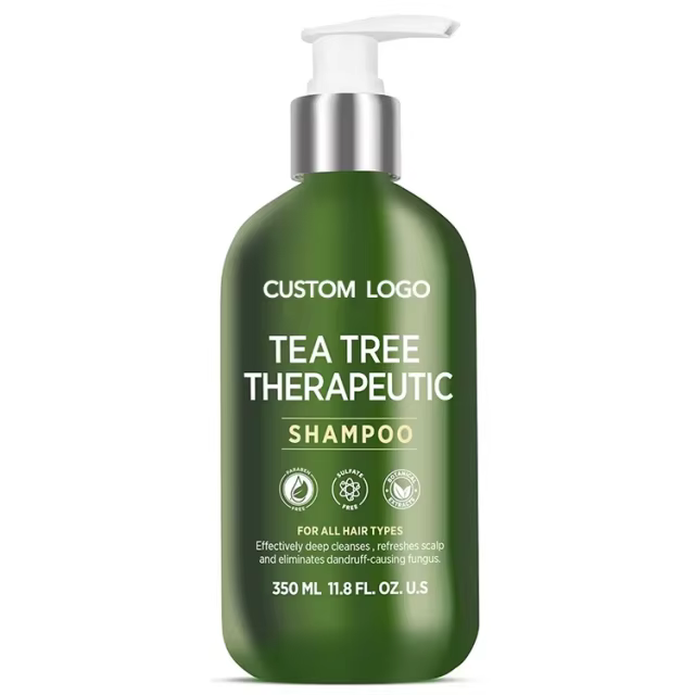 FDA Facility Custom Anti Dandruff Shampoo With Tea Tree Oil for Hair Growth Men Women's Medicated Shampoo for Dry& Itchy Scalp