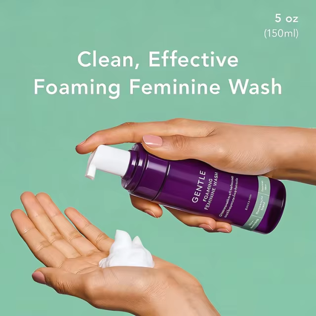 GMP Factory OEM Feminine Care Products Gentle Foaming Cleansing Wash Hypoallergenic PH Balance Intimate Wash for Women Girl