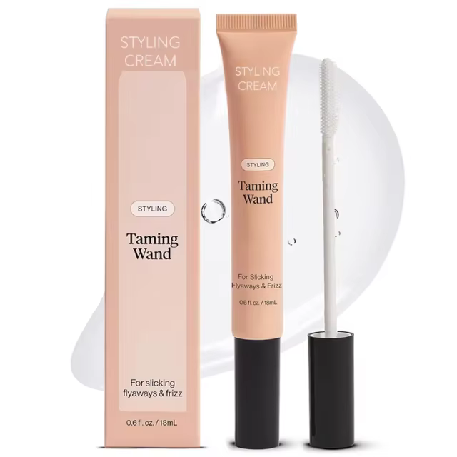 Private Label Fly Away Stick for Hair Taming Wand with Biotin, Aloe & Vitamin E Clear Serum Hair Styling Cream Finishing Stick