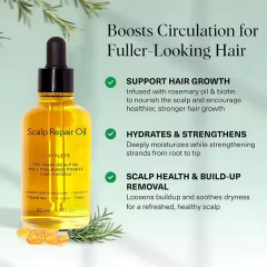 OEM Natural Pre-Wash Scalp Oil & Hair Growth Serum Pre Shampoo Dry Scalp Treatment Nourishing Repair Oil for All Hair Types