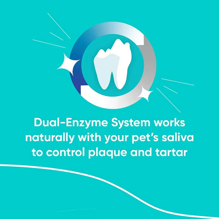 Custom Label Pet Dual-Enzyme Toothpaste for Healthy Oral Care &Fresh Breath Dogs Cats Dental Care Teeth Cleaning Toothpaste