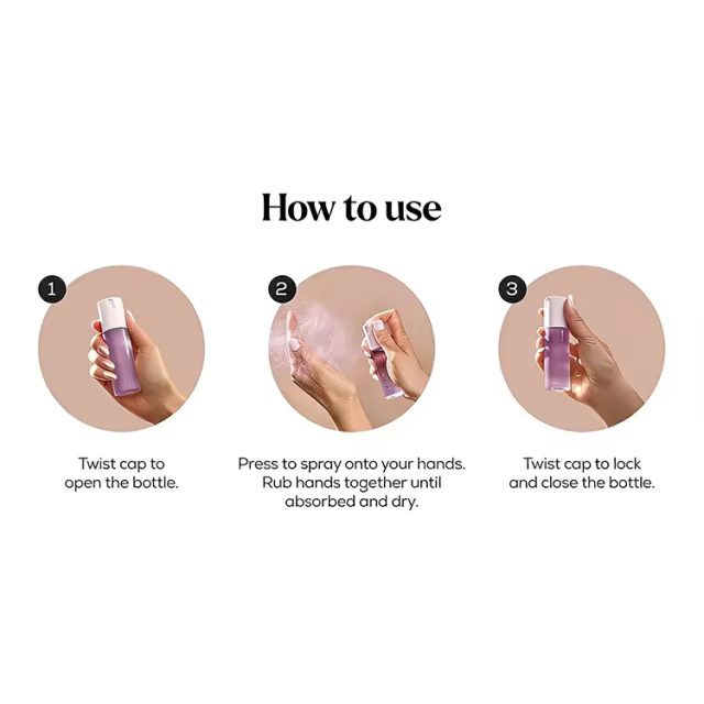 OEM Hand Sanitizer Spray Plant-Based Hypoallergenic, Quick-drying and Moisturizing on the Go Hand Sanitizer for Kids Adults