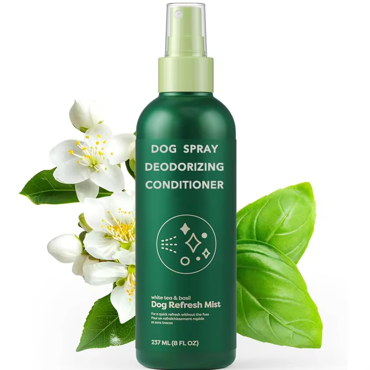 GMP Factory Custom Dog Deodorizing Spray Natural Conditioning & Odor-Eliminating Perfume Spray No Rinse Detangler Spray for Dog