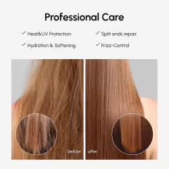 OEM Hair Oil for Frizzy Hair with Argan Oil Protein Hair Serum for Dry and Curly Hair Gloss Frizz Control Keratin Hair Treatment