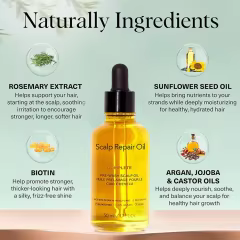 OEM Natural Pre-Wash Scalp Oil & Hair Growth Serum Pre Shampoo Dry Scalp Treatment Nourishing Repair Oil for All Hair Types