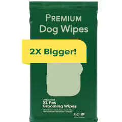 Custom Label XL Pet Wipes for Dogs & Cats 3-in-1 Hypoallergenic Cleaning,Deodorizing and Hydrating Extra Large Grooming Wipes