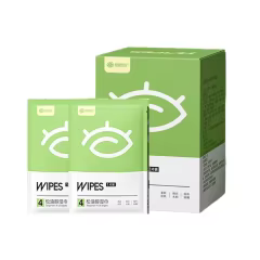 Private Label Natural Tea Tree Eyelid Cleaning Wipes Calm Eyelid Wipes for Dry, Red, Itchy, Swollen,Irritated Eyes