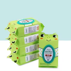 Private Label Eco Friendly Cotton Disposable Wipes for Baby 99% Water Soft Baby Hands Mouth Cleaning Wet Wipes