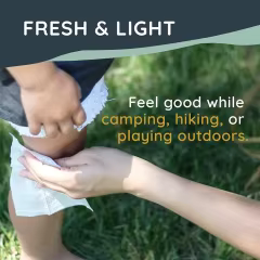 Custom Logo Naturals Mosquito Repellent Wipes Plant-Based with Lemongrass & Rosemary Oil Fast-Absorbing Travel-Friendly