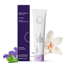 FDA Certified Private Label Naturally Whitening Fluoride Free Toothpaste Custom Peppermint Flavor Toothpaste