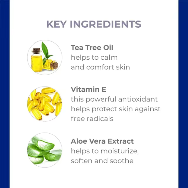 OEM Men's Facial Moisturizer with Tea Tree and Vitamin E,Deeply Moisturizing Body Lotion Relief Cream,Soothes Nourishes Dry Skin