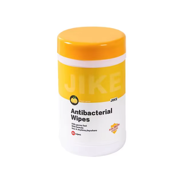 Private Label Biodegradable Plant Based 75% Alcohol Wipes 99.9% Antibacterial Wet Wipes Lemon Scented Disinfecting Wipes