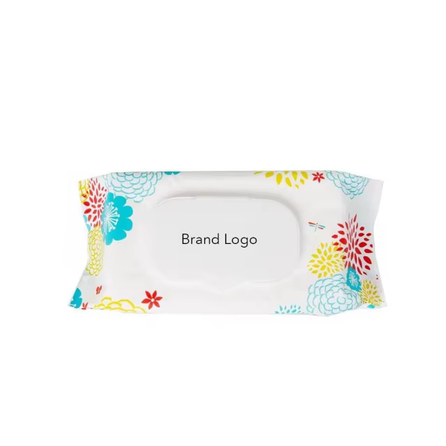 OEM Biodegradable Plant-Based Hypoallergenic Wipes 80Counts for Cleansing Hands, Faces, Hands and Tushies