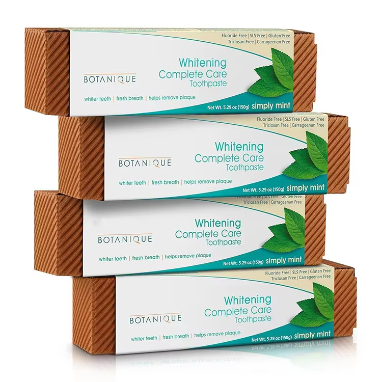 FDA Certified Toothpaste Manufacturer Botanique Teeth Whitening Fluoride Free Natural Oral Care Cleaning Toothpaste