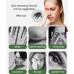 Private Label Natural Tea Tree Eyelid Cleaning Wipes Calm Eyelid Wipes for Dry, Red, Itchy, Swollen,Irritated Eyes