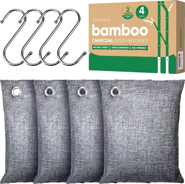 Activated Bamboo Charcoal Bag Manufacturer OEM Natural Fresh Air Purifier for Car Basement Odor Absorber for Shoes Pets