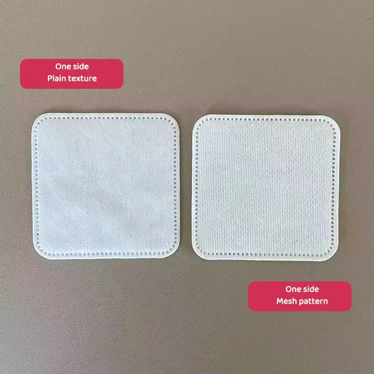 Cosmetic Dry Wipe Factory Custom Material Round Square Dry Toner Pads Exfoliating Soft Lightweight Double Sided Cotton Face Pads