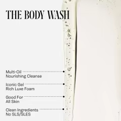 Private Label Body Soap Shower Gel with Coconut Oil, Vitamin C Antioxidant, Nourishing & Moisturizing Body Wash for Women &Men