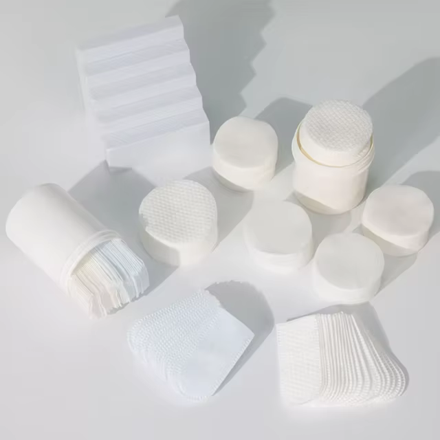 Dry Wipes Supplier Custom Makeup Remover Cotton Pads Manufacturer Non Woven Pads Mask for Facial Cleansing Wipes