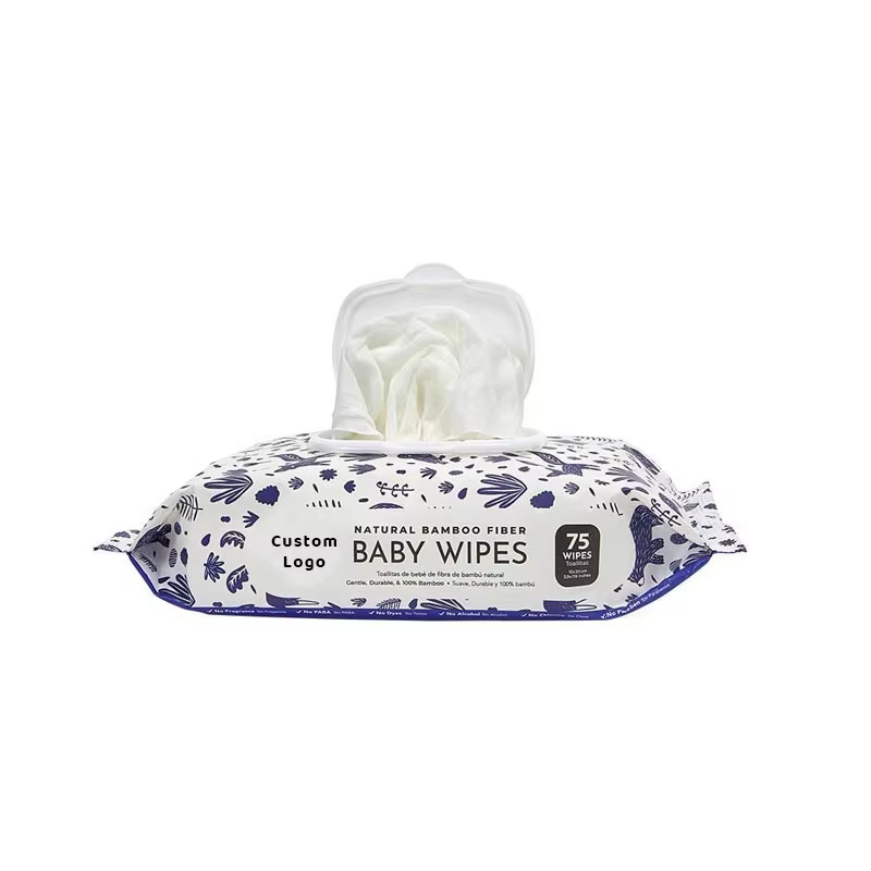 Wholesale Baby Wipes Manufacturer Biodegradable Bamboo 120pcs Pack 90%water Baby Wet Wipes