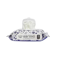 Wholesale Baby Wipes Manufacturer Biodegradable Bamboo 120pcs Pack 90%water Baby Wet Wipes