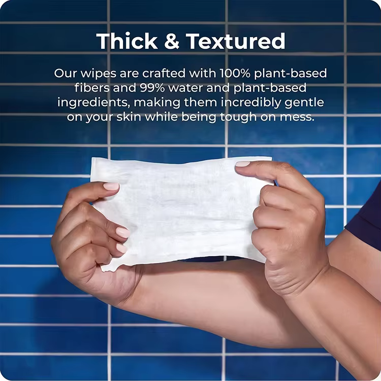 GMP Private Label Adult Wet Wipes for Personal Cleansing Alcohol Free Flushable Cleaning Wipes for Sensitive Skin