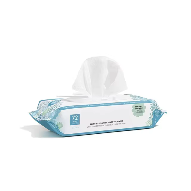Wholesale Baby Wipes Manufacturer Biodegradable Bamboo 120pcs Pack 90%water Baby Wet Wipes