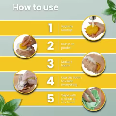 OEM Natural All Purpose Cleaner and Polish Eco Friendly Multi-purpose Cleaning Clay-based Cleaner&Sponge for Kitchen Bathroom