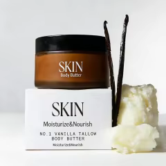 OEM Body Butter Rich Nourishing Hydrating Body Cream with Tallow,Jojoba Oil,Shea Butter Moisturizing Dry Skin Care Vanilla Scent