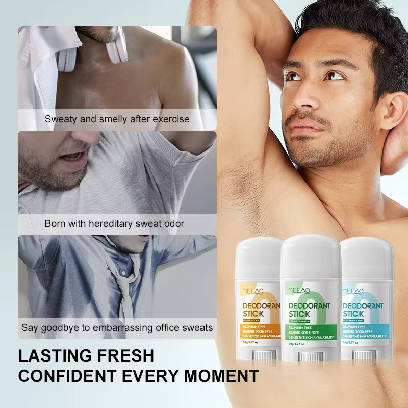 GMP FDA Approved Natural Underarm Odor Protection Deodorant Stick for Men/Women Fresh Scent Antiperspirant