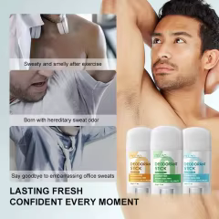 GMP FDA Approved Natural Underarm Odor Protection Deodorant Stick for Men/Women Fresh Scent Antiperspirant