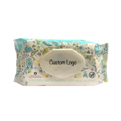 Wholesale Baby Wipes Manufacturer Biodegradable Bamboo 120pcs Pack 90%water Baby Wet Wipes