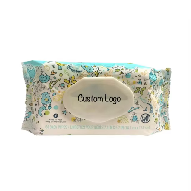 Wholesale Baby Wipes Manufacturer Biodegradable Bamboo 120pcs Pack 90%water Baby Wet Wipes