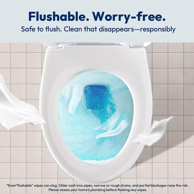 GMP Private Label Adult Wet Wipes for Personal Cleansing Alcohol Free Flushable Cleaning Wipes for Sensitive Skin