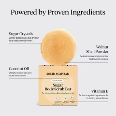 GMP OEM Natural Soap Exfoliator for Men Women, Gentle Exfoliating Moisturizing Skin Care Body Wash Soap Bar with Coconut Oil
