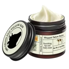 FDA Certified Skincare Products Private Label Honey Balm Moisturizer Vanilla Essential Oil Natural Grass Fed Beef Tallow