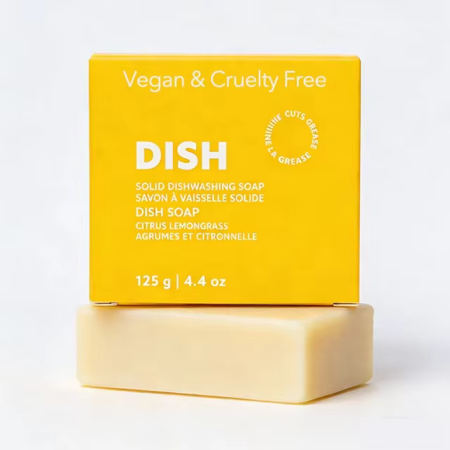Custom Kitchen Soap Solid Dish Soap Bar for Effective Cleaning of Dishes, Pots and Pans Natural Biodegradable Dishwashing Soap