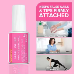 Private Label Super Strong Nail Glue for Press on Nails, Nail Tips & Acrylic Fake Nails Fast Dry and Long Lasting Nail Glue