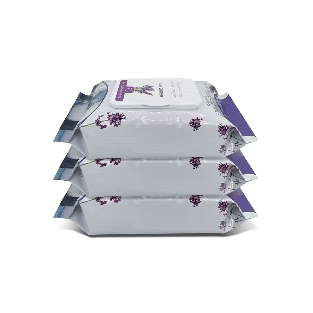 OEM Biodegradable Plant-Based Hypoallergenic Wipes 80Counts for Cleansing Hands, Faces, Hands and Tushies